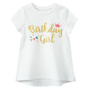 Bild 1 von Mädchen T-Shirt mit Geburtstags-Schriftzug CREMEWEISS