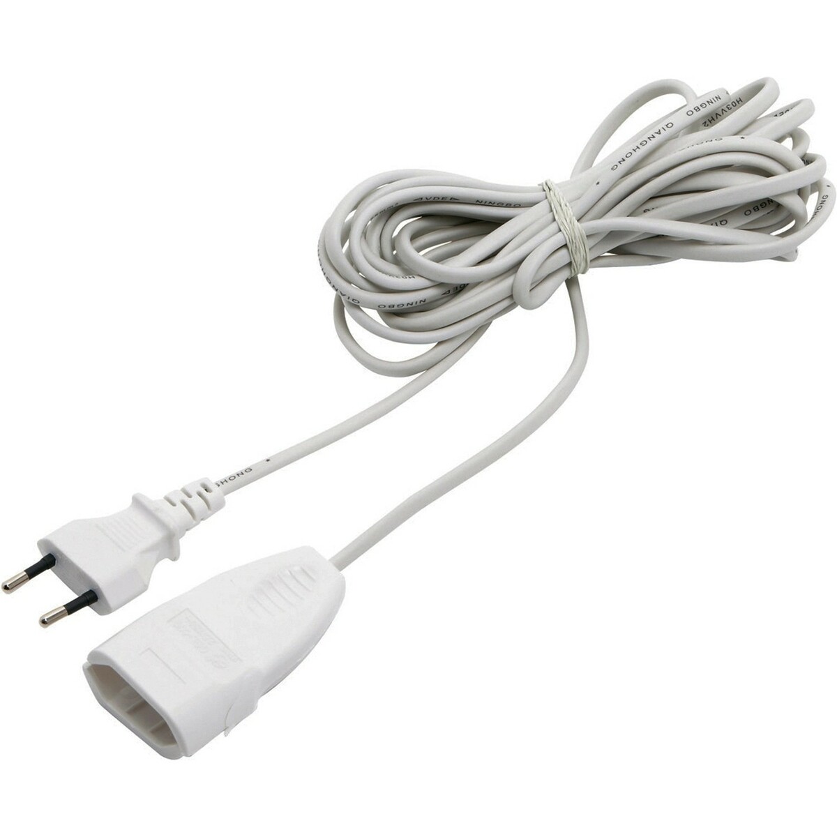 Bild 1 von Euro Verlängerungskabel Weiß 5 m