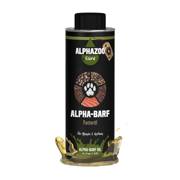 Bild 1 von Alpha Barf Futteröl für Hunde & Katzen I Omega 3 6 9 zum Barfen 250ml
