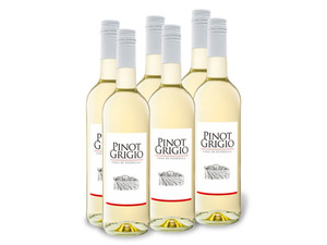 6 x 0,75-l-Flasche Weinpaket Casa Di Fiorella Pinot Grigio trocken, Weißwein, 
         4.5-l
