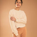 Bild 1 von KIMJALY Sweatshirt Fleece Yoga & Meditation - Cocoon beige