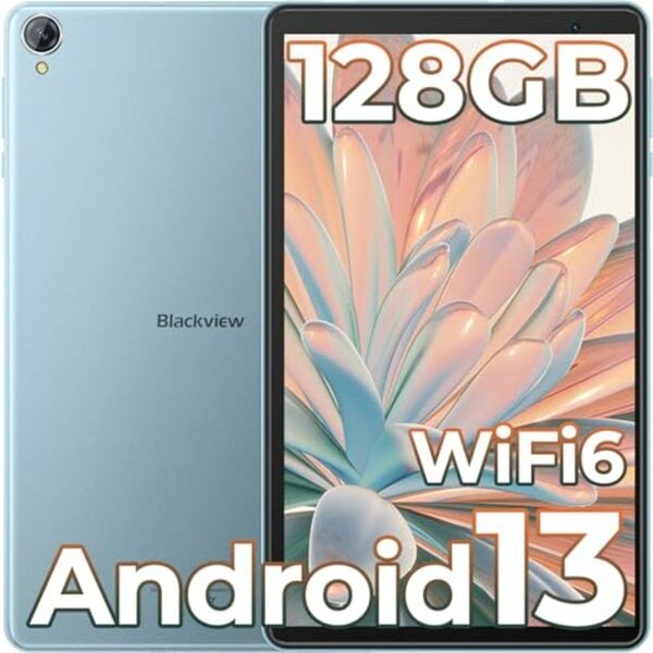 Bild 1 von Blackview Tab 50 WiFi Tablet 8 Zoll, 8GB RAM 128GB ROM(1TB TF), WiFi 6, Android 13 Tablet PC, 5580mAh Akku, 1280 * 800 HD+ IPS, GMS Zertifiziert/BT 5.0/3.5mm Jack/OTG/Typ-C (2023)