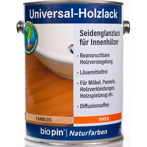 biopin Universal Holzlack farblos 2,5 l