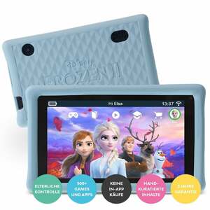 snakebyte Pebble Gear™ FROZEN 2 Tablet (Kinder Tablet, 7 Zoll, Die Eiskönigin 2 - Disney Frozen 2 kids tablet mit kindgerechter Hülle, stoßfester Bumper, elterliche Kontrolle, Blaulichtfilter, 5