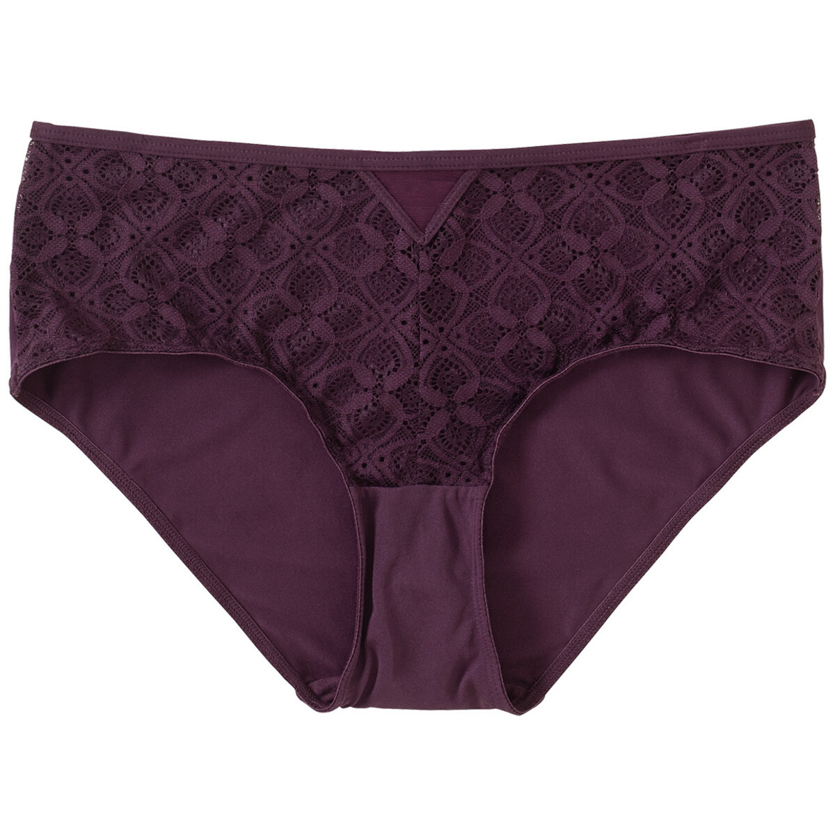 Bild 1 von Damen Panty mit Spitze DUNKELLILA