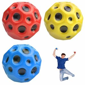 XINCHEN 3 Stück Moon Ball,Hohe Springender Gummiball，Bounce Ball,Hohe Sprünge Gummiball Space Ball Moonball,Hohe Bounce-Loch-Ball Mondball Lavaball，Bounce Ball Bouncing Ball für Kinder.
