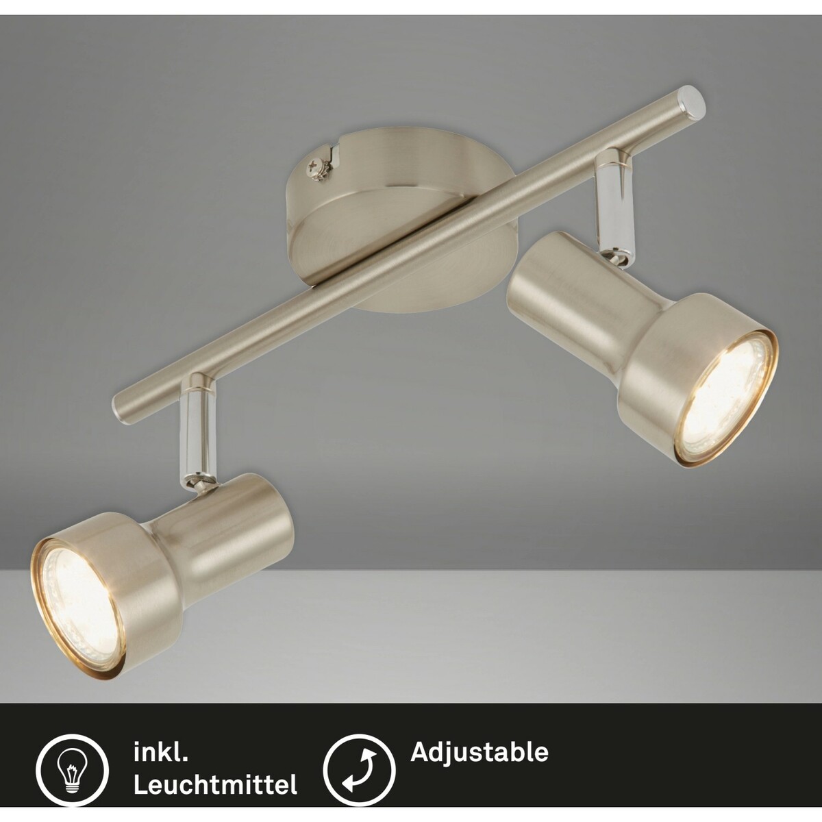 Bild 1 von Briloner LED-Spot 2er Nickel matt