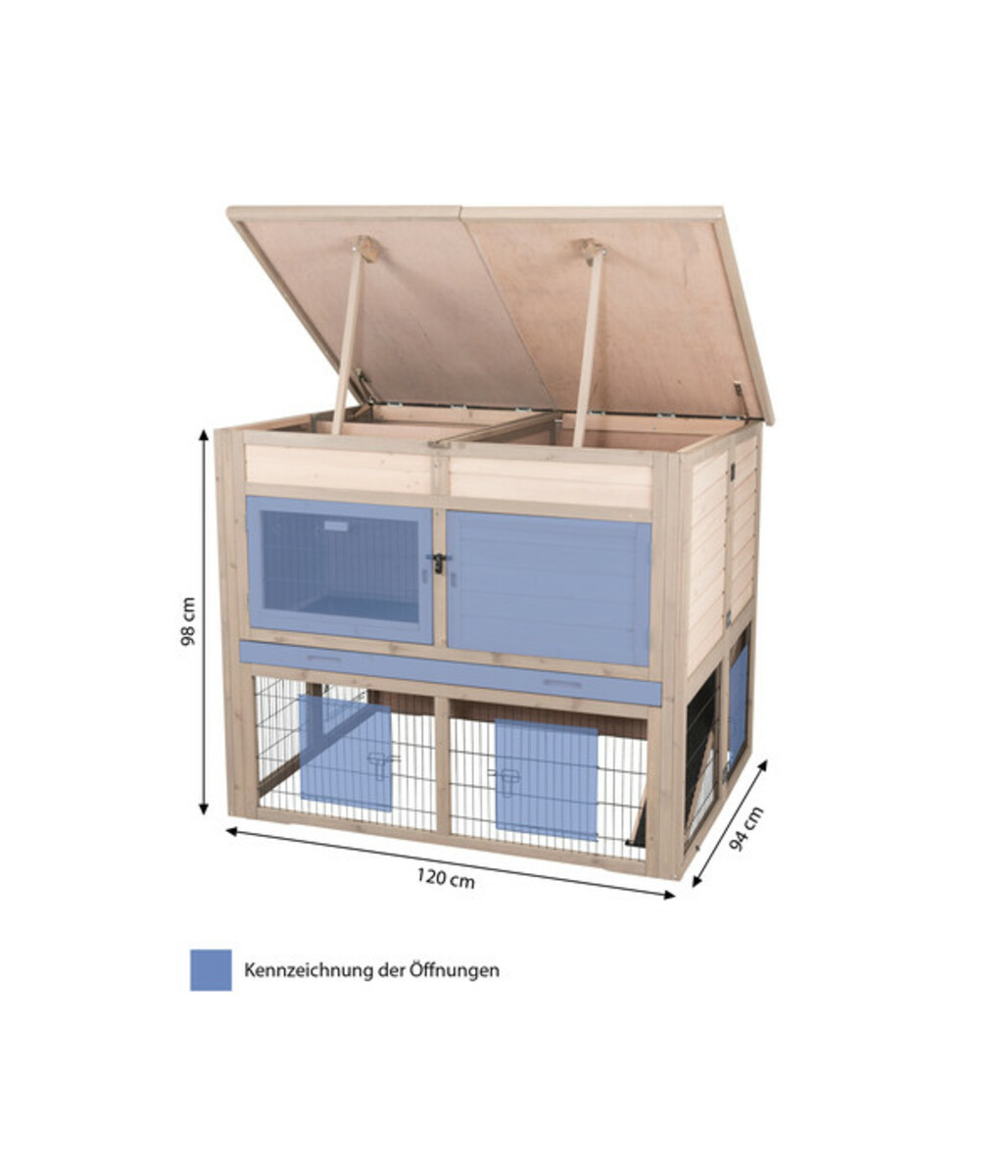 Bild 4 von Trixie Kleintierstall XL mit Wärmedämmung, ca. B120/H98/T94 cm