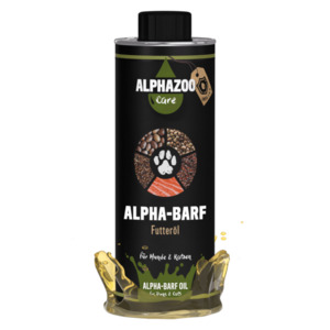 Alpha Barf Futteröl für Hunde & Katzen I Omega 3 6 9 zum Barfen 500ml