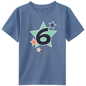 Jungen T-Shirt mit Geburtstagszahl BLAU