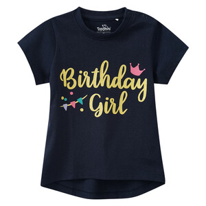 Baby T-Shirt zum Geburtstag DUNKELBLAU
