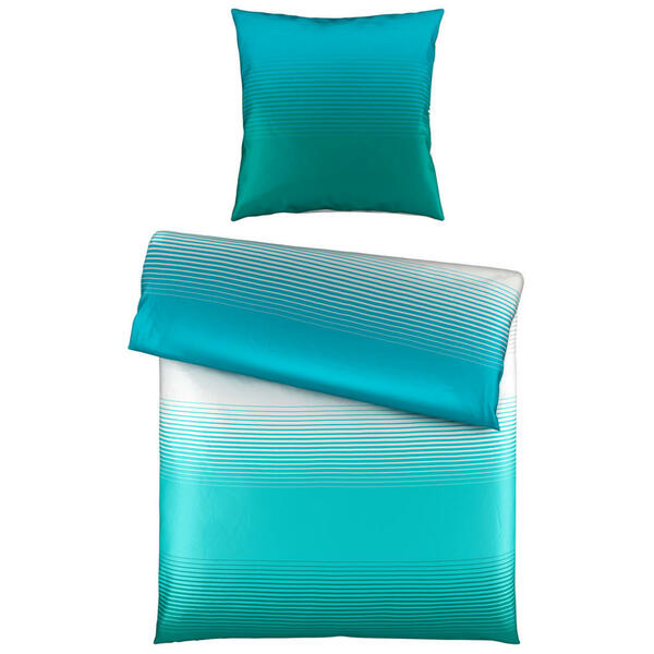 Bild 1 von Novel Bettwäsche Painter, Blau, Textil, Streifen, 135 cm, pflegeleicht, schadstoffgeprüft, Schlaftextilien, Bettwäsche, Bettwäsche