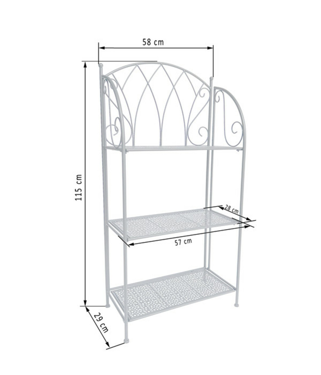 Bild 3 von Dehner Regal Luca, ca. B58/H115,50/T29 cm