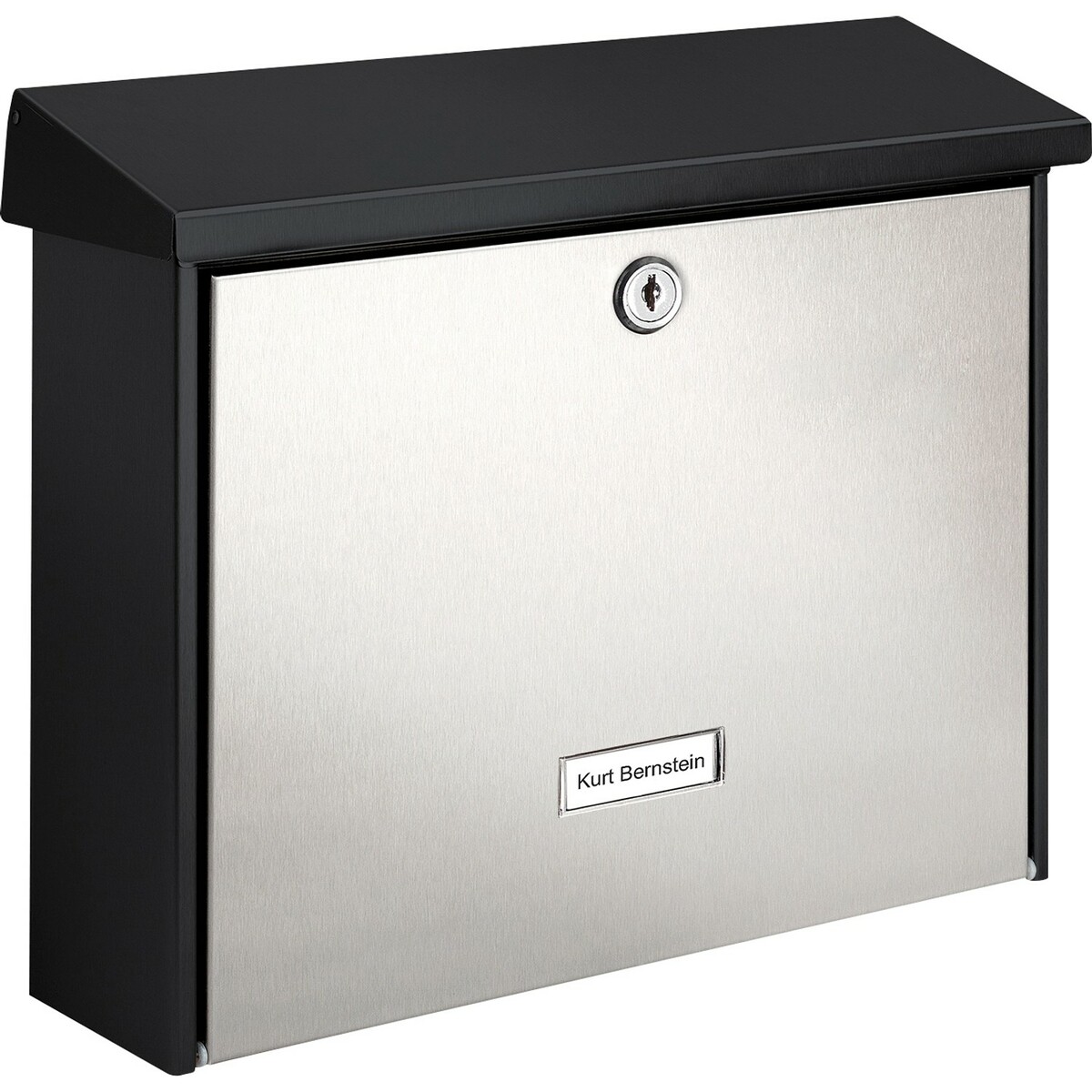 Bild 1 von Burg-Wächter Briefkasten Black + Steel London 6867 Schwarz-Silber