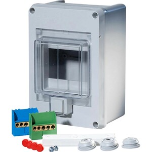F-Tronic Aufputz-Kleinverteiler IP55 1-reihig 4-Modulplätze