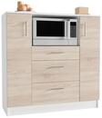 Bild 1 von Buffet ''Esilo'', Weiß/Sonoma Eiche, Weiß, Sonoma Eiche