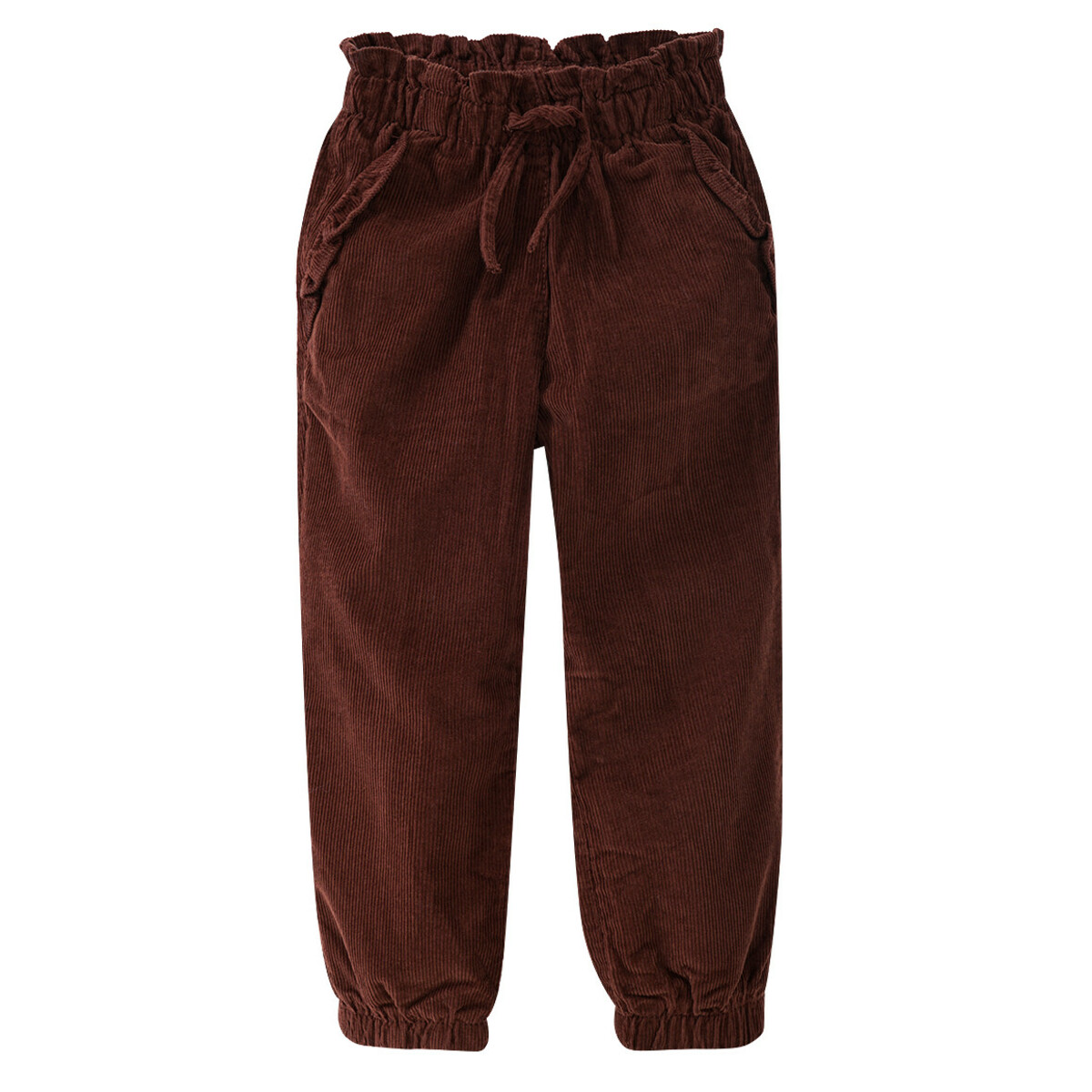 Bild 1 von Mädchen Cordhose im Paperbag-Stil DUNKELBRAUN
