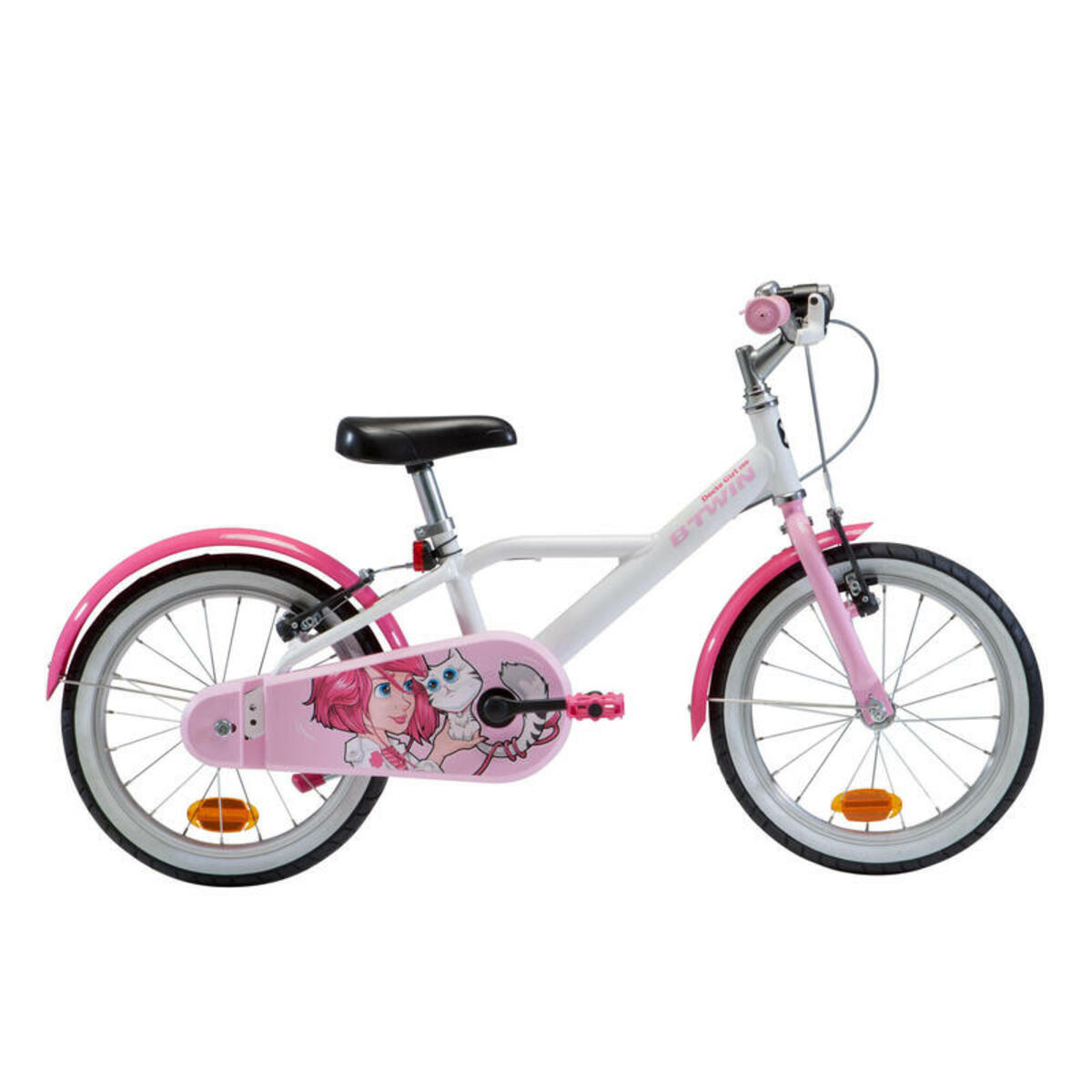 Bild 1 von BTWIN Refurbished - Kinderfahrrad 16 Zoll 500 Docto Girl weiß/pink - HERVORRAGEND