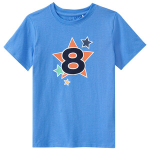 Jungen T-Shirt mit Geburtstagszahl BLAU