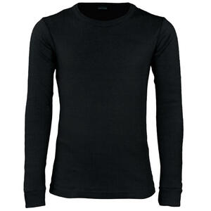 BLACK SNAKE Thermounterhemd Kinder | Sportunterhemd | Innenfleece | Schwarz