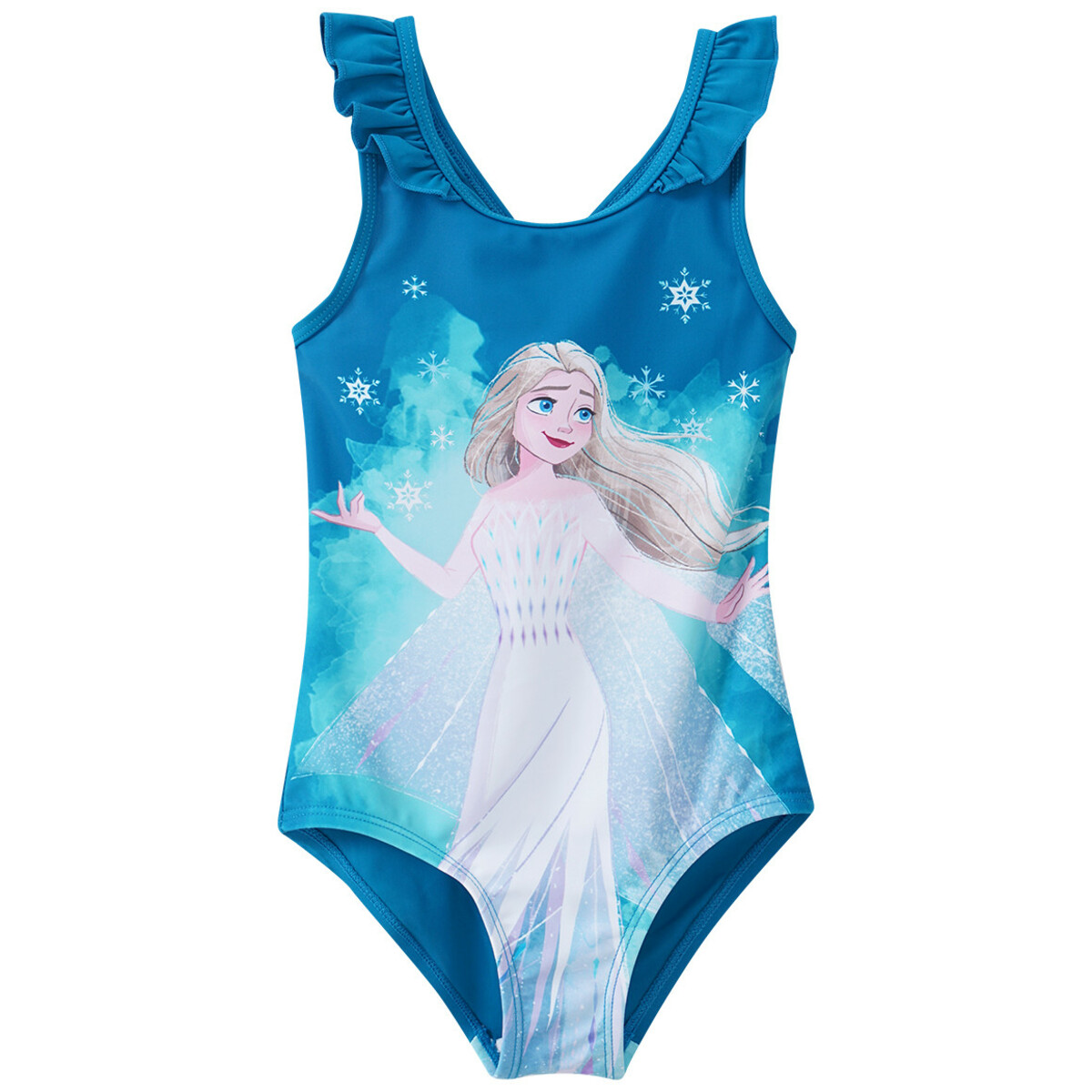 Bild 1 von Die Eiskönigin Badeanzug mit Rüschen DUNKELTÜRKIS