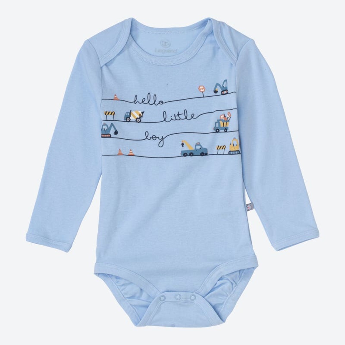 Bild 1 von Baby-Jungen-Body mit Baustellen-Frontaufdruck
