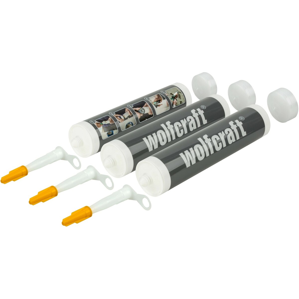 Bild 1 von Wolfcraft Leerkartuschen 3 Stück 310 ml