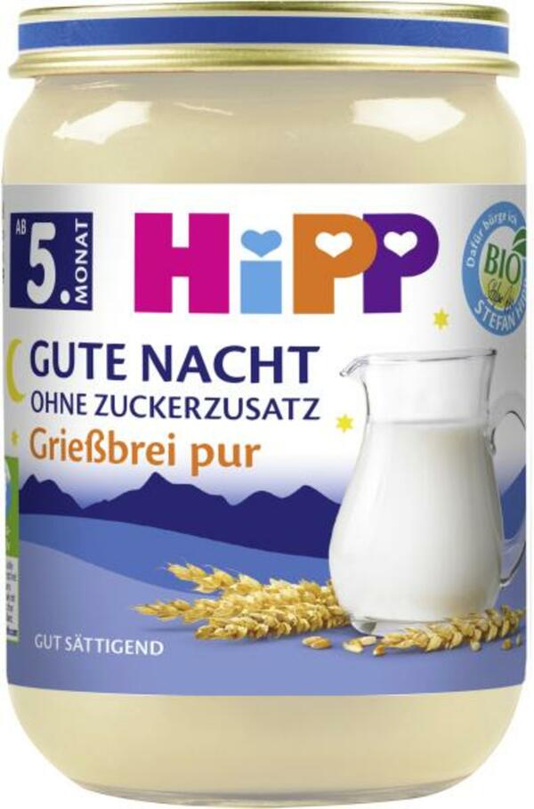 Bild 1 von Hipp Gute Nacht Grießbrei pur