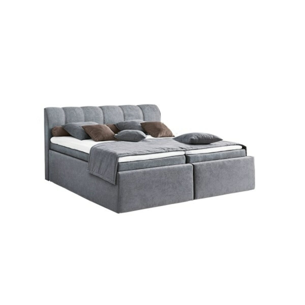 Bild 1 von Polsterbett Annalena Stoffbezug Grau ca. 180 x 200 cm H2