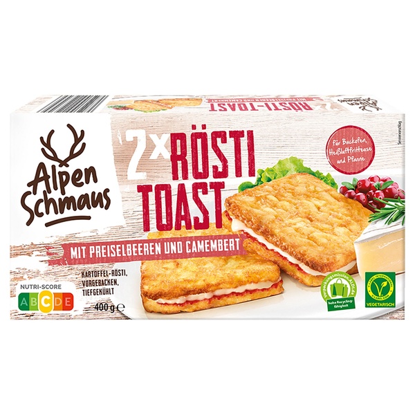 Bild 2 von ALPENSCHMAUS Rösti-Toast 400 g