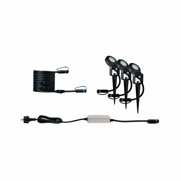 Bild 1 von PAULMANN Plug & Shine LED-Gartenstrahler Sting Basisset insektenfreundlich