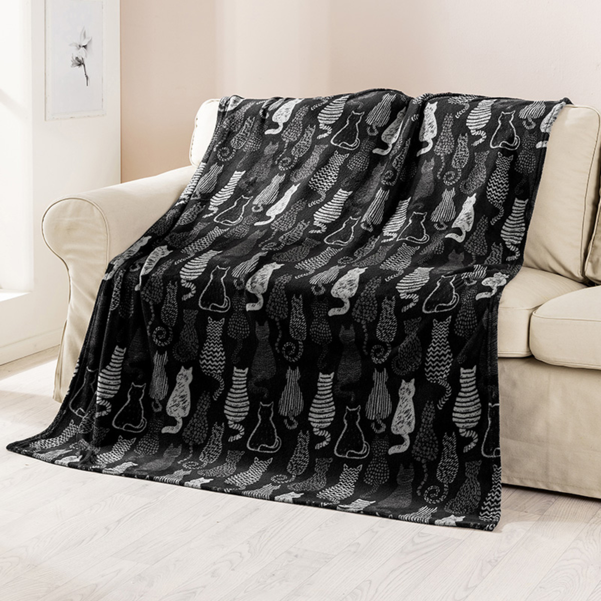 Bild 1 von Bella Casa Coral Fleece-Decke "Tiere"