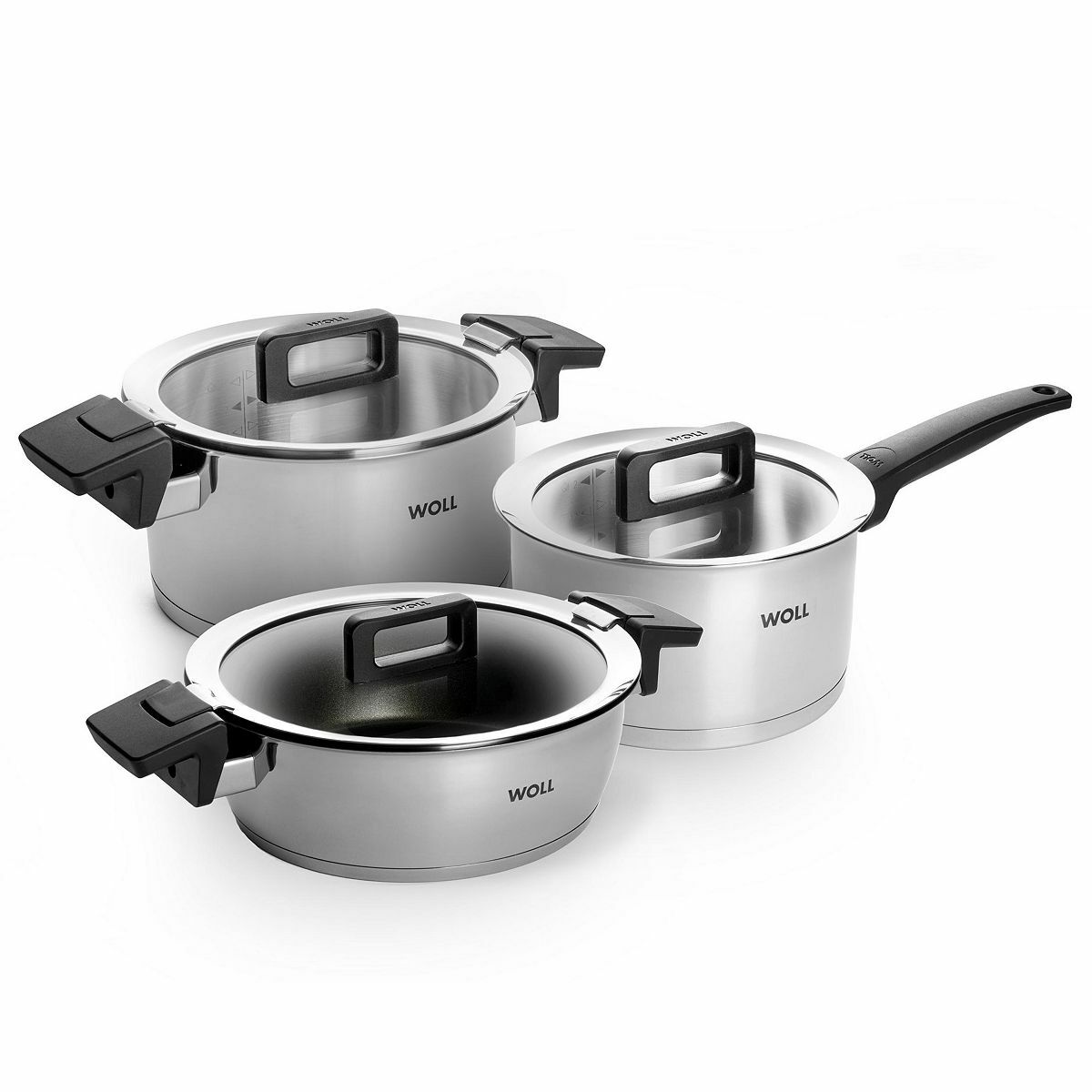 Bild 1 von WOLL® Concept 6tlg. Topf-Set Ø 18cm Stieltopf Ø 20cm Kochtopf Ø 24cm Bratentopf