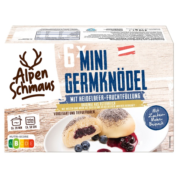 Bild 1 von ALPENSCHMAUS Germknödel 410 g