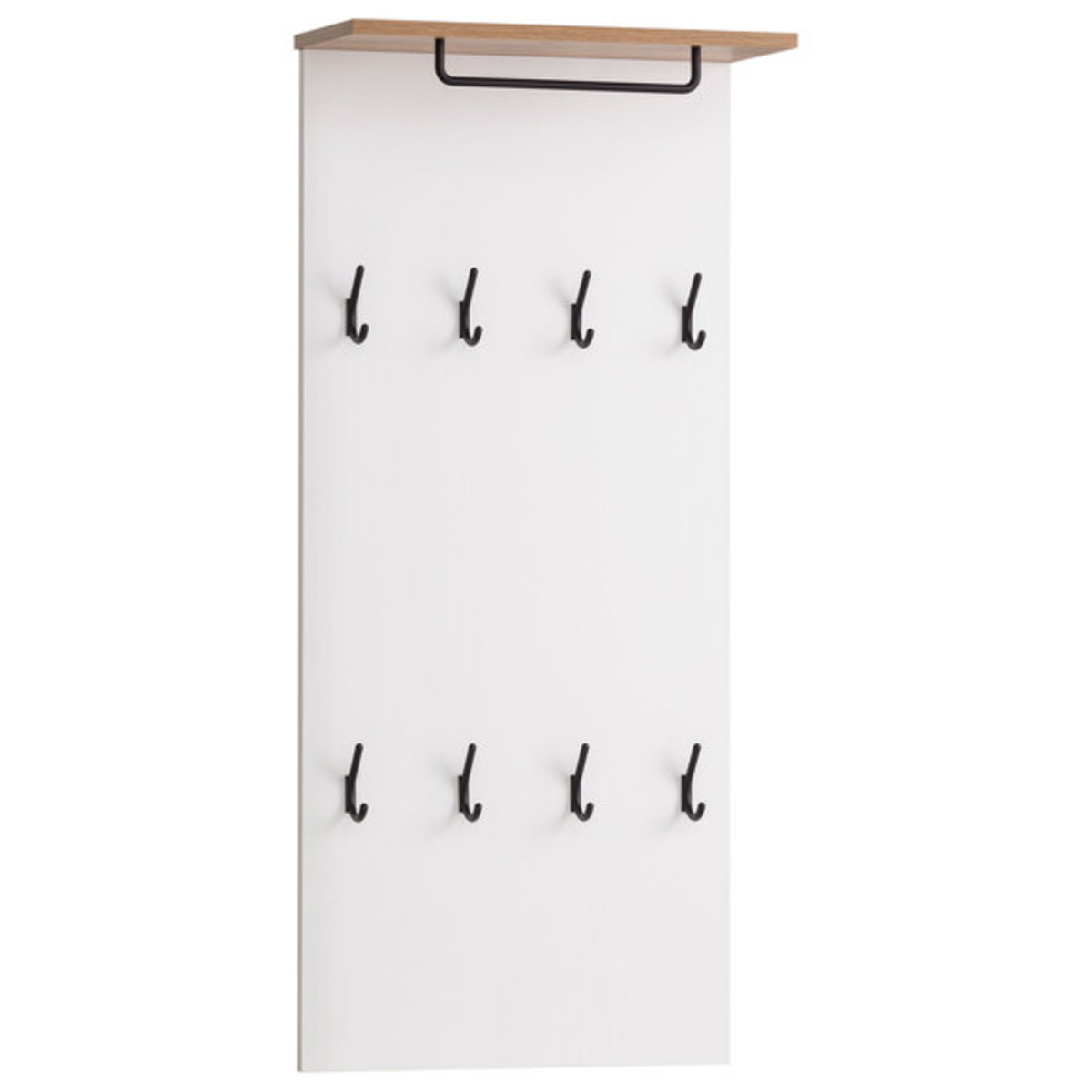 Bild 1 von Jelda Hakenpaneel, mattweiß/Eiche Landhaus