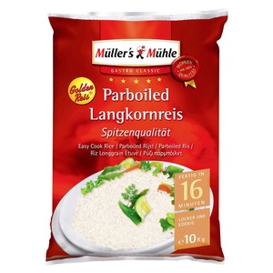 Müller´s Mühle Golden Parboiled Langkornreis (10 kg)