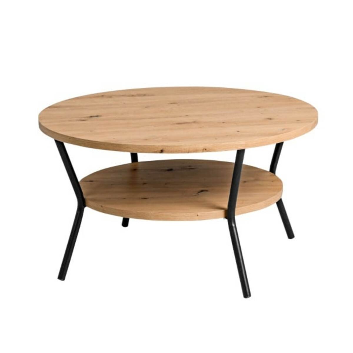 Bild 1 von Couchtisch Aurora Durchmesser 80cm Metall Eiche Artisan