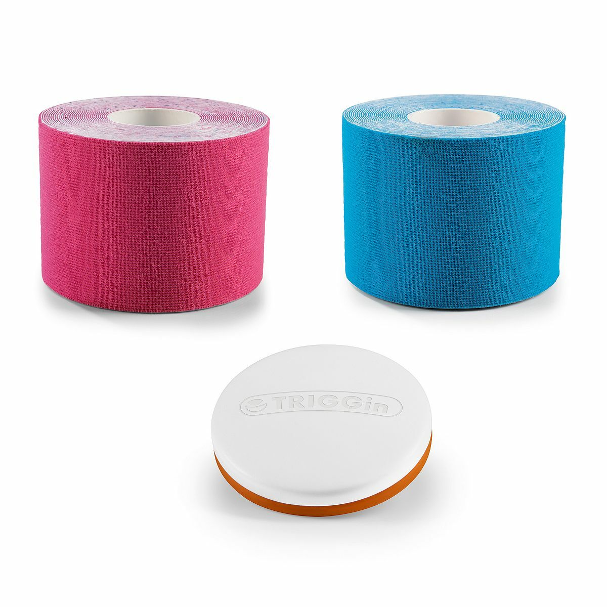 Bild 1 von TRIGGin Triggerknopf + 2x Tape (pink,blau) wiederverwendbar gegen Verspannungen