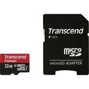 Transcend Premium 400x microSDHC-Karte 32 GB Class 10, UHS-I inkl. SD-Adapter
