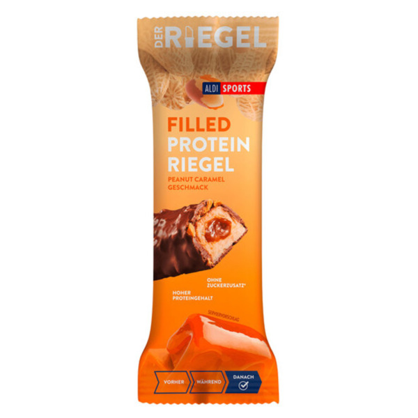 Bild 1 von Filled Protein-Riegel Peanut-Karamell, 6er Set (6 x 45 g = 270 g)