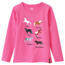 Bild 1 von Mädchen Langarmshirt mit Pferde-Motiven PINK