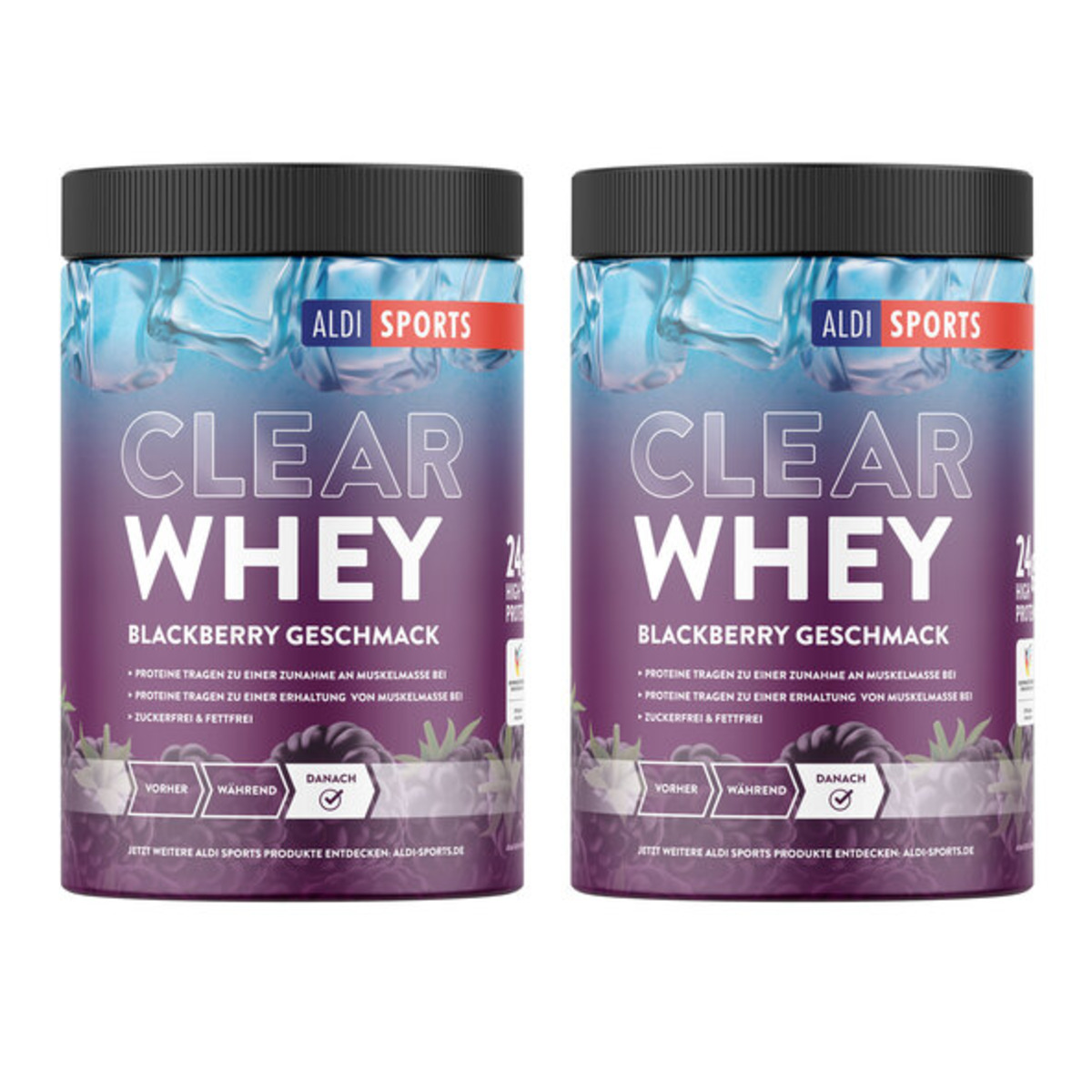 Bild 1 von Clear Whey Protein Brombeere (2 x 420 g = 840 g)