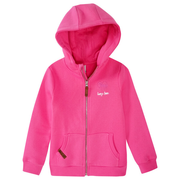 Bild 1 von Mädchen Sweatjacke mit Pferde-Motiv PINK