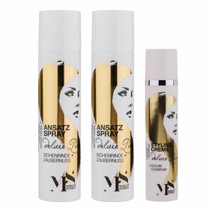 MARGOT SCHMITT® Deluxe Pur Ansatzspray 2x300ml & Styling Creme 100ml