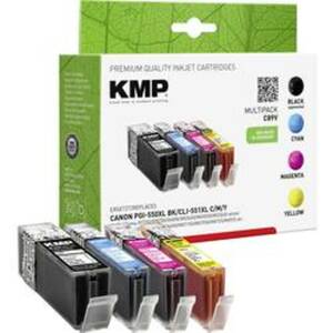 KMP Tinte ersetzt Canon PGI-550PGBK XL, CLI-551 C,M,Y XL Kompatibel
Kombi-Pack Schwarz, Cyan, Magenta, Gelb C89V 1518,00