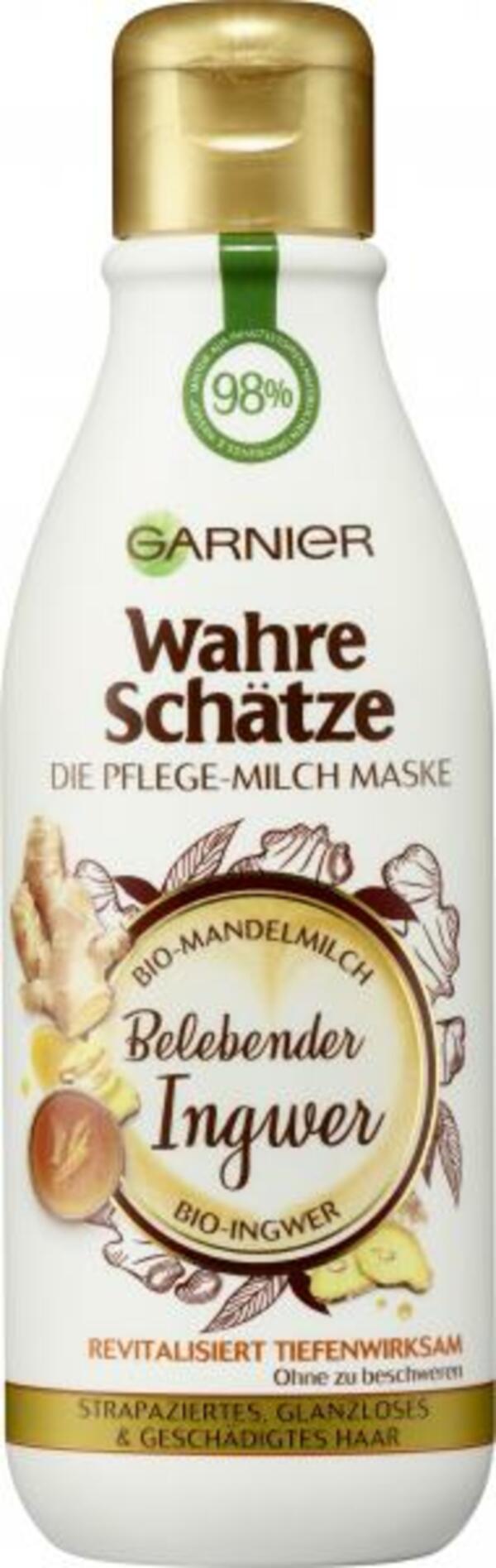 Bild 1 von Garnier Wahre Schätze Pflege-Milch Maske Ingwer