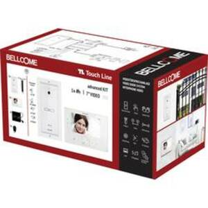 Bellcome Advanced 7 Video-Kit 1 Familie Video-Türsprechanlage Kabelgebunden Komplett-Set 8teilig Weiß