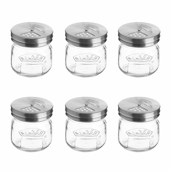 Bild 1 von Kilner® 6er-Set Streu-Gläschen Drehverschluss 250ml Volumen