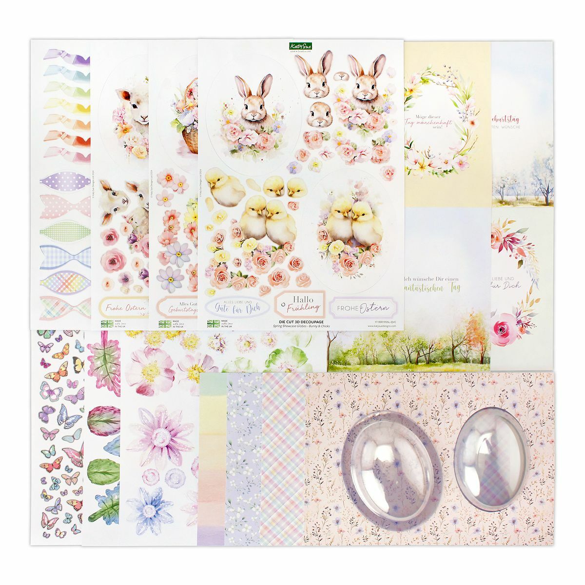 Bild 1 von KANBAN Grußkarten-Set Frühjahr inkl. 3D-Motive & Bolblister, 48tlg.