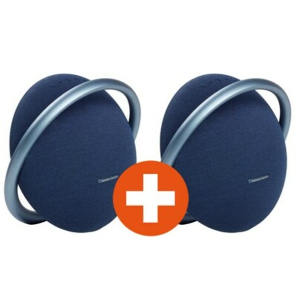 Bild 1 von 2x Harman/Kardon Onyx Studio 7 Bluetooth-Stereo Lautsprecher-Set blau